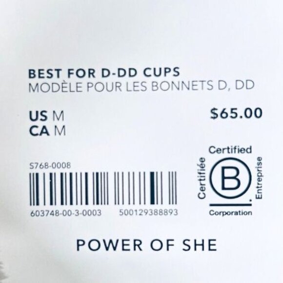 Brand New! Athleta Double Up Sports Bra D-DD/Medium - Picture 6 of 6